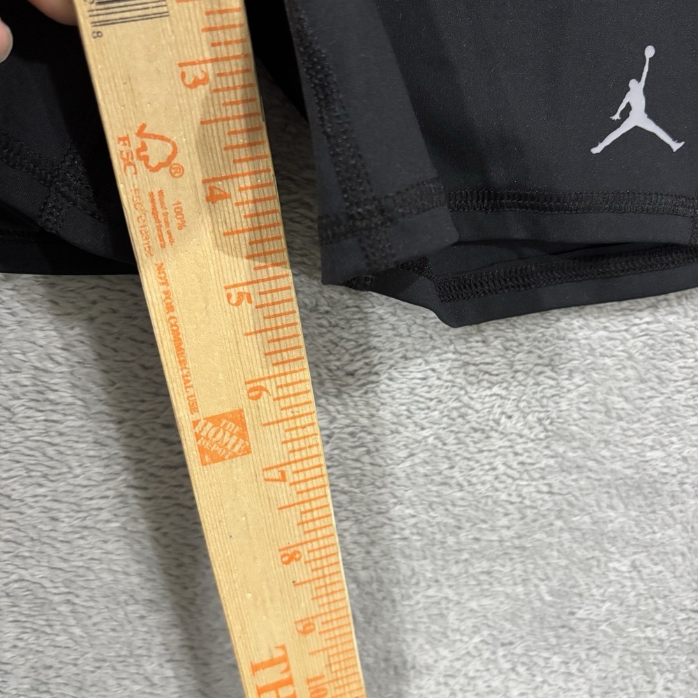 Nike Dri-FIT x Air Jordan Shorts Womens Medium High Waisted 5" Inseam Bike Black - Picture 10 of 12